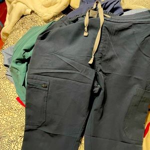 Small dark harbor scrub bottoms